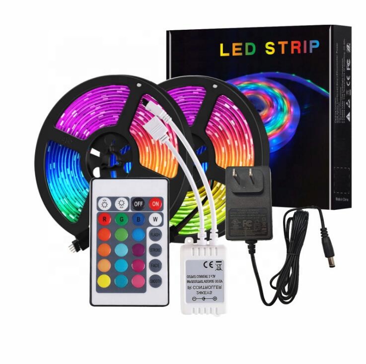 RGB LED רצועות אור 5M 10M 15M 20M 25M 30M 5050 waterproof rgb wifi חכם led אור הרצועה