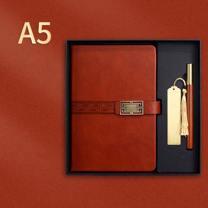 Gümüş ve altın kenar A5 bütçe ciltli defter ve kalem seti 6 yüzük iplik dikiş ofis kaynağı dizüstü ciltli - Product Image 4