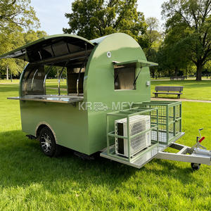Carrito Móvil Pequeño para Bebidas y Café de 2.5m (8.2 pies), Remolque de Comida Callejera para Restaurantes al Aire Libre - Product Image 5