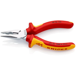 Pince combinée KNIPEX 08 26 145 avec pince à bec isolée et poignées multi-composants, testée VDE - Product Image 2