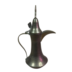 Handmade Engraved Design <b>Arabic</b> Dallah Best Selling Gold Polished Tabletop Kitchenware <b>Tea</b> and Coffee Pot From India - Product Image 2