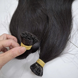 ผมต่อแบบ I-Tip สีดำตรง 100% ผมแท้ยุโรป เกรดเวอร์จิ้น คิวติเคิลเรียงเส้น ผมต่อแบบเคราตินมองไม่เห็นรอยต่อ สำหรับผู้หญิง - Product Image 1