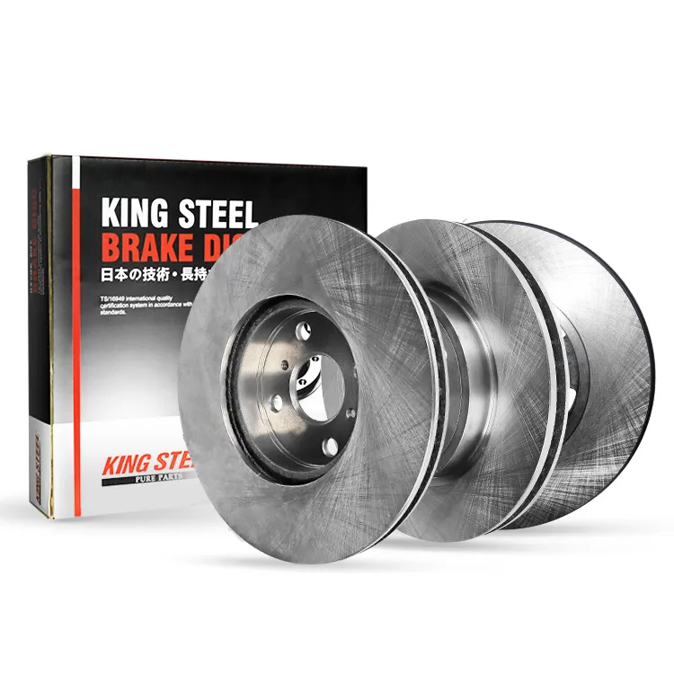 King Steel-rotor de disco delantero para coche, disco de freno de cerámica de alta calidad para Toyota Vios, Corolla, Hilux, Hiace, Hyundai, H1, Suzuki