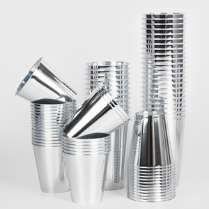 LOKYO Groothandel PP Laser Glansrijke regenboog beker op maat bedrukt ontwerp wegwerp 700ml holografische zilveren plastic bekers - Product Image 1