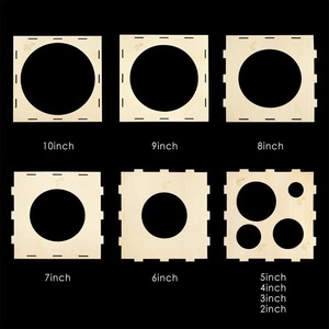 Pllieay Boîte <span class=keywords><strong>cube</strong></span> pliable en <span class=keywords><strong>bois</strong></span> de 9 tailles pour décorations de ballons, arches de ballons, colonnes de ballons (2 à 10 pouces) - Product Image 5