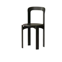 Kursi Makan Kayu Solid Modern Bergaya Retro Prancis Abad Pertengahan Desain Wabi-Sabi Warna Krem Non-Lipat Non-Berputar Ruang Tamu Kedai Kopi