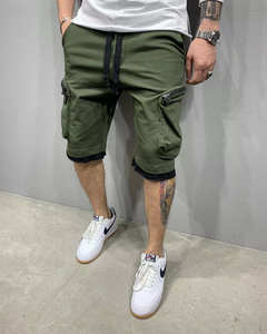 Streetwear Estate Bicchierini Casuali Degli Uomini Grande Tasca Bicchierini degli uomini di Lunghezza Del Ginocchio <span class=keywords><strong>Pantaloni</strong></span> di Scarsità Degli Uomini Dei <span class=keywords><strong>Pantaloni</strong></span> - Product Image 2
