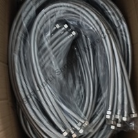 Tuyau flexible tressé en acier inoxydable avec insert en laiton pour salle de bain moderne et durable, avec intérieur en EPDM, garantie 1 an, JiuRui BH-L-026