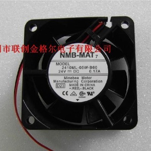 พัดลมไร้แปรงถ่าน NMB-MAT7 DC รุ่น 2410ML-05W-B60 24V 0.17A ผลิตโดย Minebea Motor ผลิตในประเทศจีน - Product Image 4