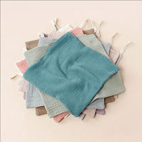 Wholesale Soft Washcloths Muslin Burp Cloths 100% Cotton 6 Layers Muslin Burp Cloths Towels Baby Muslin Washcloth