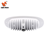 Lampe de travail LED 6,0 pouces 12W avec boîtier blanc, puce CREE, étanche IP67K, faisceau large 800LM pour bateau et marine LML-3104