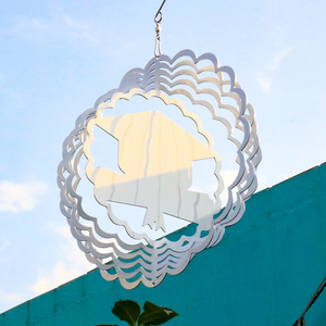 Sublimation Blank 8 Inch 10 Inch <b>Wind</b> Chime with Metal <b>Wind</b> <b>Spinner</b> Sublimation,flamingo <b>Wind</b> <b>Spinner</b> - Product Image 5