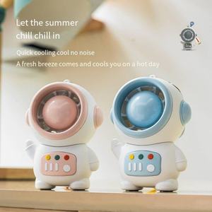 Mini ventilateur portable rechargeable en forme de dessin animé, cadeau idéal - Product Image 2