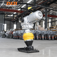 Compacteur de sol électrique ZUJI HCD110, moteur 220V 380V 3kW, tension personnalisable, compact, pour travaux routiers