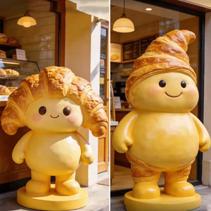 Letrero de Fibra de Vidrio con Escultura 3D Personalizada y Atractiva para Cafetería de Postres, con Diseño Artesanal y Marca de Panadería - Product Image 4