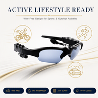 Lentes de Sol Inteligentes con Audio, Llamadas HD, Reproducción de Música, Lentes con Bloqueo de Luz Azul para Deportes al Aire Libre, Lentes Inteligentes con IA