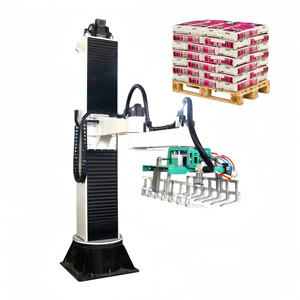 Einfacher effizienter automatischer Säulen palet tierer Platzsparendes, kosten günstiges 450-Beutel-/ Stundenbeutel-Palettier system - Product Image 2