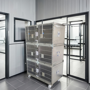 Jaula plegable de lujo moderna profesional para perros grandes, cachorros, cajas de Hotel para mascotas de diseño novedoso, caja de bandeja de plástico - Product Image 3