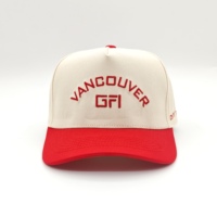 Casquette de baseball sportive bicolore 5 panneaux Dobby, directement de l'usine, avec logo brodé personnalisé, faible MOQ, OEM, vente mondiale, tendance et populaire