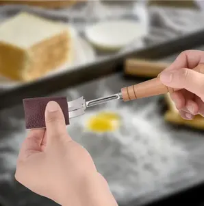 Outil <span class=keywords><strong>à</strong></span> lames de rasoir, couteau de marquage de la pâte avec 5 lames de rasoir et couverture de protection en cuir - Product Image 5