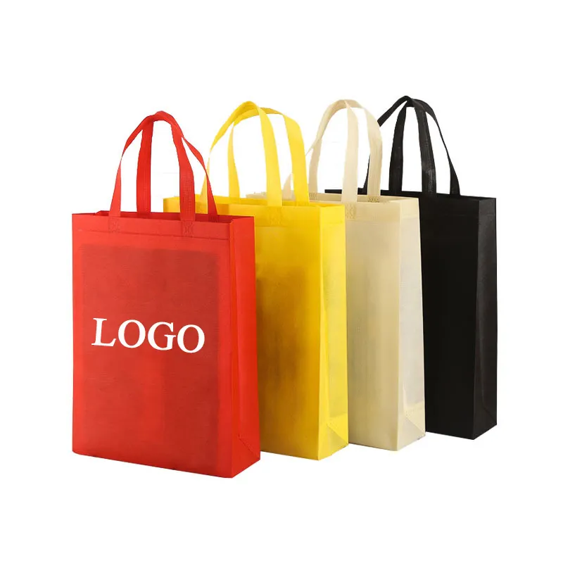 Grosir Reusable Kustom Logo Polypropylene Non Wovenfabric Tas Belanja Promosi Pp Non WovenCloth Tas Belanja