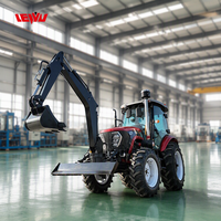 Tracteur à roues 50KN 1204 120HP pour remorquage, transmission par engrenages, haute productivité
