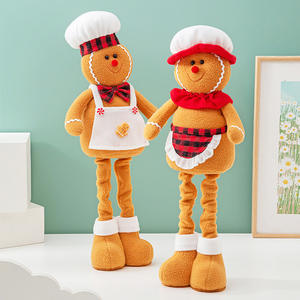 2025 vente chaude décorations de noël poupées <span class=keywords><strong>chef</strong></span> poupées décorations de fête ornement de noël noël pain d'épice homme poupées - Product Image 5