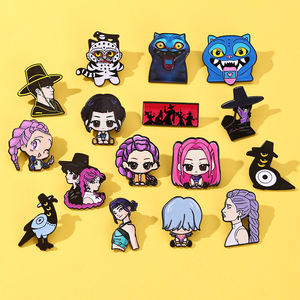 Pin Logam Campuran Seng YINI K-pop Demon Hunters - Lencana Karakter, Koleksi Tahan Lama untuk Penggemar K-pop & Anime, Hadiah & Dekorasi Ideal - Product Image 1