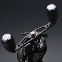 Moulinet de Pêche Baitcasting à Main Gauche 6.3:1 avec Bobine en Aluminium 4+1BB et Poignée EVA en Acier Inoxydable pour Lac et Rivière