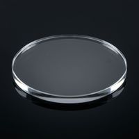 Disque en verre de quartz de haute pureté, haute transparence, résistant à la chaleur, plaque ronde en silice fondue transparente avec services de découpe et de soudage