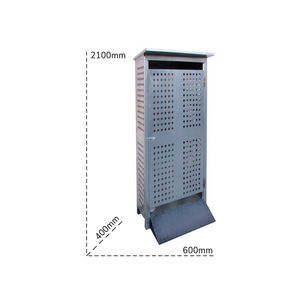 Gabinete de almacenamiento de cilindro de gas externo Carvel 600x400x2100mm con rampa - Product Image 2