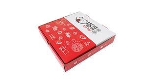 Boîte de livraison de pizza en <span class=keywords><strong>carton</strong></span> ondulé avec logo personnalisé pas cher en gros 9-16 pouces <span class=keywords><strong>30x30</strong></span> cm 25-40 cm emballage en <span class=keywords><strong>carton</strong></span> gaufrage impression - Product Image 5
