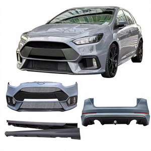 Kits de carrosserie PP style RS pour <span class=keywords><strong>2015</strong></span>-2018, pièces de modification extérieures avant et arrière de voiture, accessoires de remplacement à ajustement direct - Product Image 4