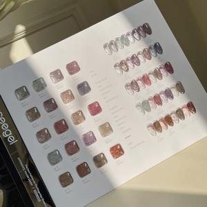 Gel de vernis à ongles UV d'exportation transfrontalière populaire 20 couleurs nuit étoilée et diamants cassés paillettes fines explosives pour les salons de manucure - Product Image 5