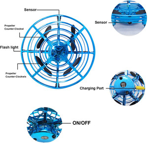 <strong>Mini</strong> Drone Flying Toy <strong>Hand</strong> Operated Drones for Kids or Adults - Product Image 2