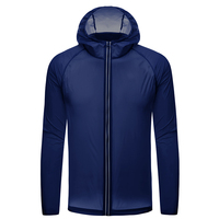 Veste de course unisexe imperméable col montant mince veste de randonnée sportive protection UV pour hommes femmes protection solaire équipement de plein air