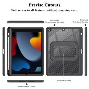 Funda para iPad 9.ª/8.ª/7.ª Generación de 10.2 Pulgadas con Protector de Pantalla Integrado, Funda Resistente para iPad de 10.2 Pulgadas - Product Image 5