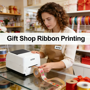 เครื่องพิมพ์ AIXW 2026 รุ่นใหม่ล่าสุด เครื่องพิมพ์แบบถ่ายโอนความร้อน ใช้สำหรับพิมพ์ฉลากจัดส่งสินค้าบน AliExpress เครื่องพิมพ์ริบบิ้นสำหรับคลังสินค้า FBA - Product Image 5