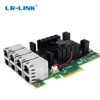Carte réseau PCI Express x4, 8 ports Ethernet RJ45, avec processeur Intel I350, nouveauté