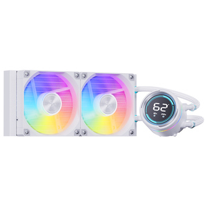 Refroidisseur <span class=keywords><strong>liquide</strong></span> AIO SNOWMAN avec affichage de la température, radiateur CPU 240 mm pour <span class=keywords><strong>PC</strong></span> de bureau, <span class=keywords><strong>gamer</strong></span>, CPU LGA 1851 1700 1366 AM5 AM4 - Product Image 1