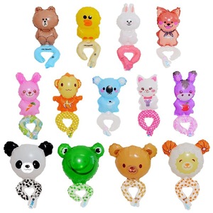 Ballons en aluminium miniatures en gros, en forme d'animaux, <span class=keywords><strong>avec</strong></span> baguettes, pour les cadeaux de fête d'<span class=keywords><strong>anniversaire</strong></span> <span class=keywords><strong>des</strong></span> enfants et les remplisseurs de sacs cadeaux - Product Image 2