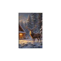 Peinture sur toile abstraite moderne en 3 panneaux, impressions d'art mural sur le thème de Noël et de l'hiver, décoration personnalisable pour la maison, cadeau de fête pour le salon