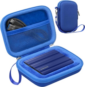 Étui rigide antichoc en EVA 3.2 pour <span class=keywords><strong>Samsung</strong></span> <span class=keywords><strong>T7</strong></span> Shield / <span class=keywords><strong>T7</strong></span> / <span class=keywords><strong>T7</strong></span> <span class=keywords><strong>Touch</strong></span> - Sac de rangement portable pour disque SSD externe - Product Image 1