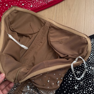 Nuovo Abito Lungo da Sera da <span class=keywords><strong>Donna</strong></span> 2026 Senza Spalline con Perline, Strass e Rete a Coda di Pesce, Modello Sottile che Valorizza i Fianchi - Product Image 6