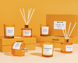 Set Regalo di Lusso <span class=keywords><strong>con</strong></span> <span class=keywords><strong>Candela</strong></span> Profumata e <span class=keywords><strong>Diffusore</strong></span> a Bastoncini per Aromaterapia e Profumazione Ambienti - Product Image 3