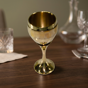 Gobelet en laiton massif avec incrustation de nacre - Product Image 1