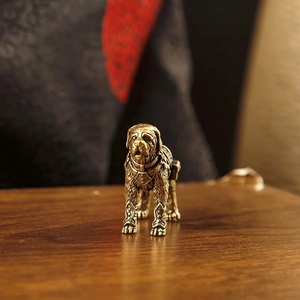 1 pièce Figurine de chien <span class=keywords><strong>Labrador</strong></span> Retriever rétro en laiton, ornement animalier, décoration de bureau, vente chaude - Product Image 2