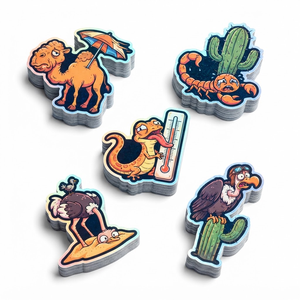 Autocollants holographiques personnalisés découpés à la forme, en vinyle imperméable, motifs animaux mignons et drôles, pour étiquettes <span class=keywords><strong>de</strong></span> boutique, cadeaux et logos - Product Image 5