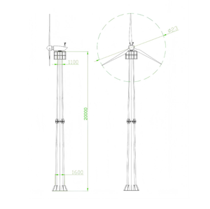 300W Dynamic Spiral Wind for <b>Street</b> <b>Lights</b> & Signal Stations | <b>Solar</b>-Wind Hybrid <b>Power</b> System - Product Image 2