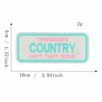 Patchs brodés thermocollants rectangulaires 'I'm a Pepper' et 'Save Water Drink' style Western Cowgirl Preppy pour casquette de camionneur
